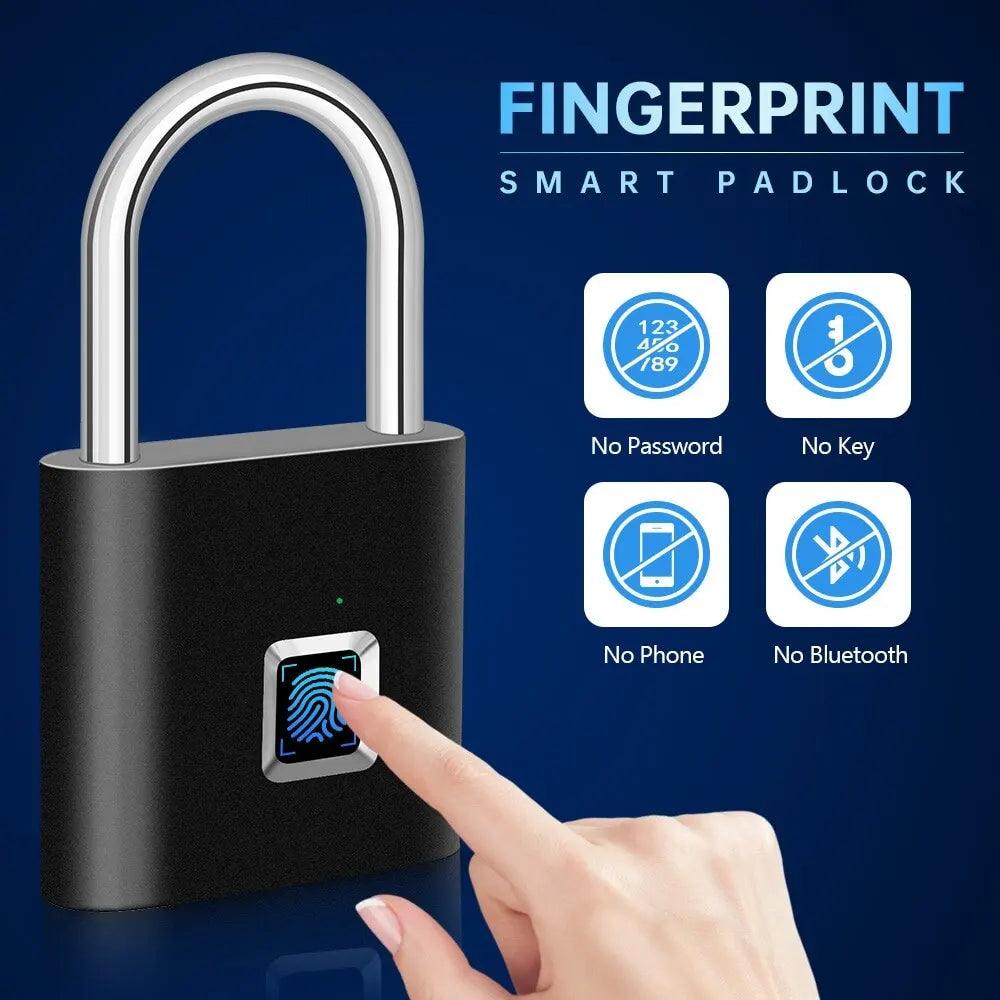 Fingerprint Lock Keyless Smart - Zinc Alloy Intelligent Safety Electronic Door Lock