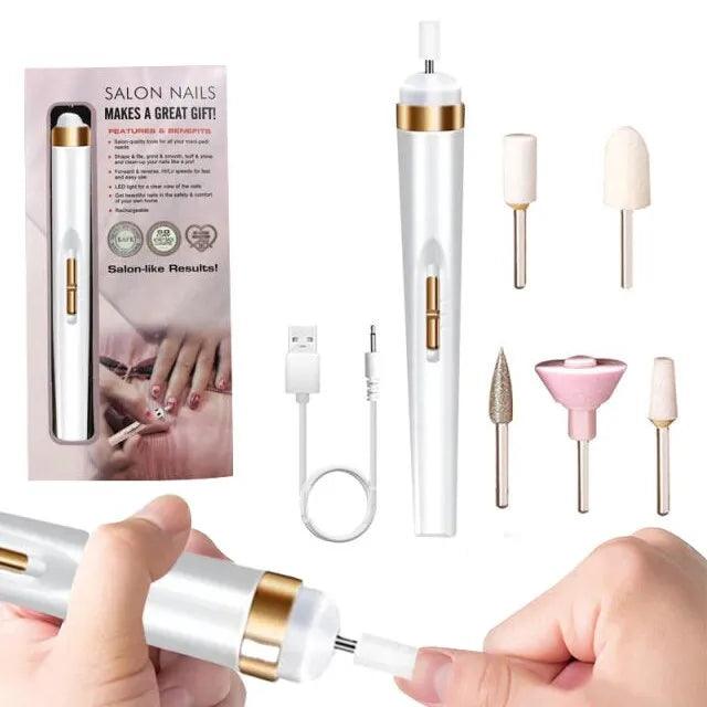 Get Salon-Quality Nails at Home with Our 5 in 1 Electric Manicure Drill & Accessory Combo