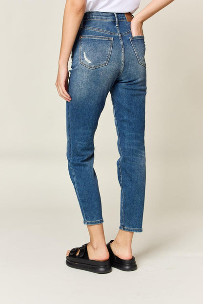 Judy Blue Full Size Tummy Control High Waist Slim Jeans Carauana Store