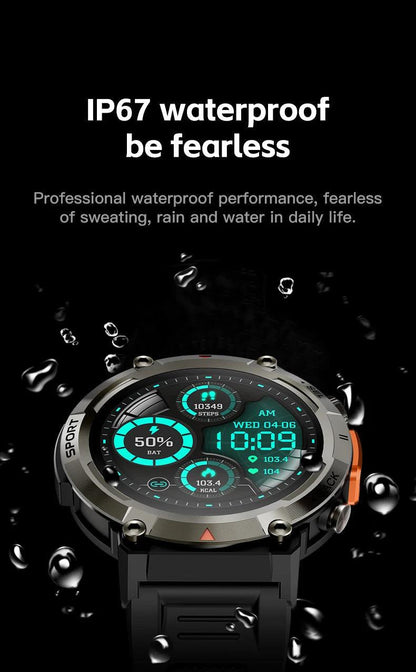 LEMFO Smartwatch With Flash Light 500Lumin S100 Men Women|Your Ultimate Fitness Companion