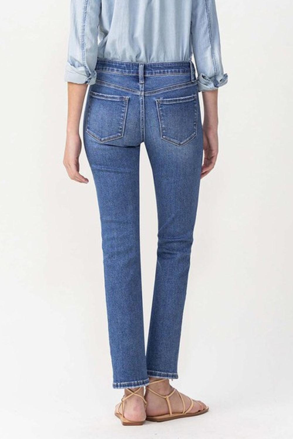 Lovervet Full Size Maggie Midrise Slim Ankle Straight Jeans Carauana Store
