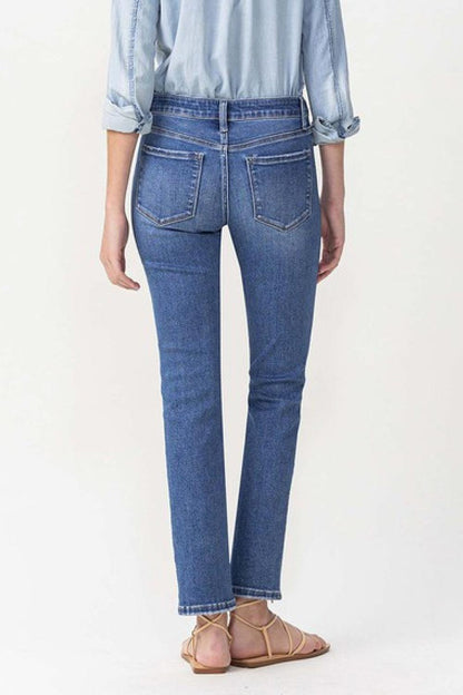 Lovervet Full Size Maggie Midrise Slim Ankle Straight Jeans Carauana Store