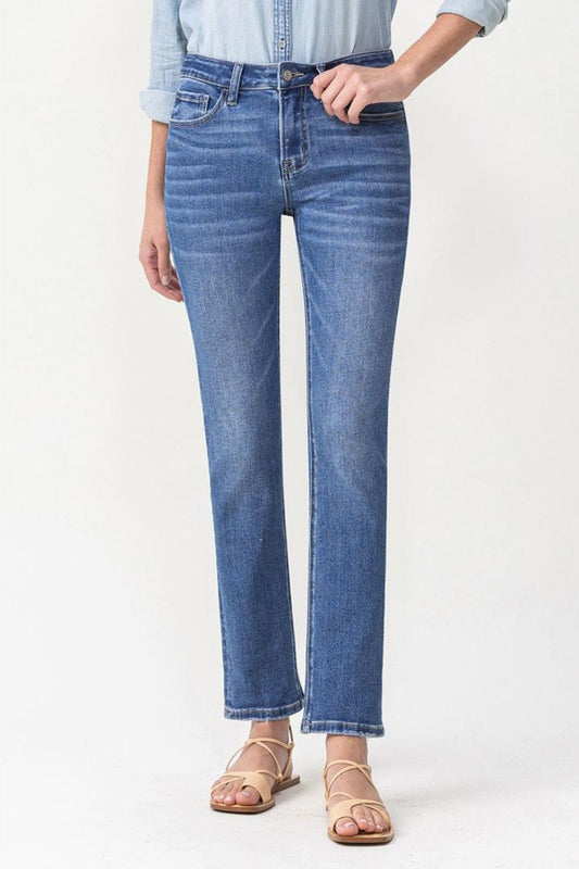 Lovervet Full Size Maggie Midrise Slim Ankle Straight Jeans Carauana Store