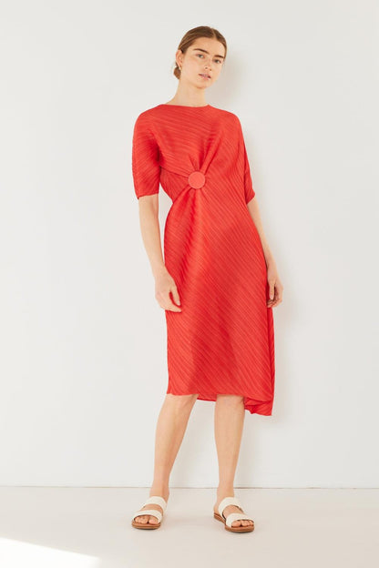 Marina West Swim Pleated Dolman Sleeve Dress Carauana Store