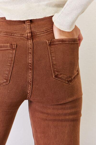 RISEN Full Size High Rise Tummy Control Straight Jeans Carauana Store