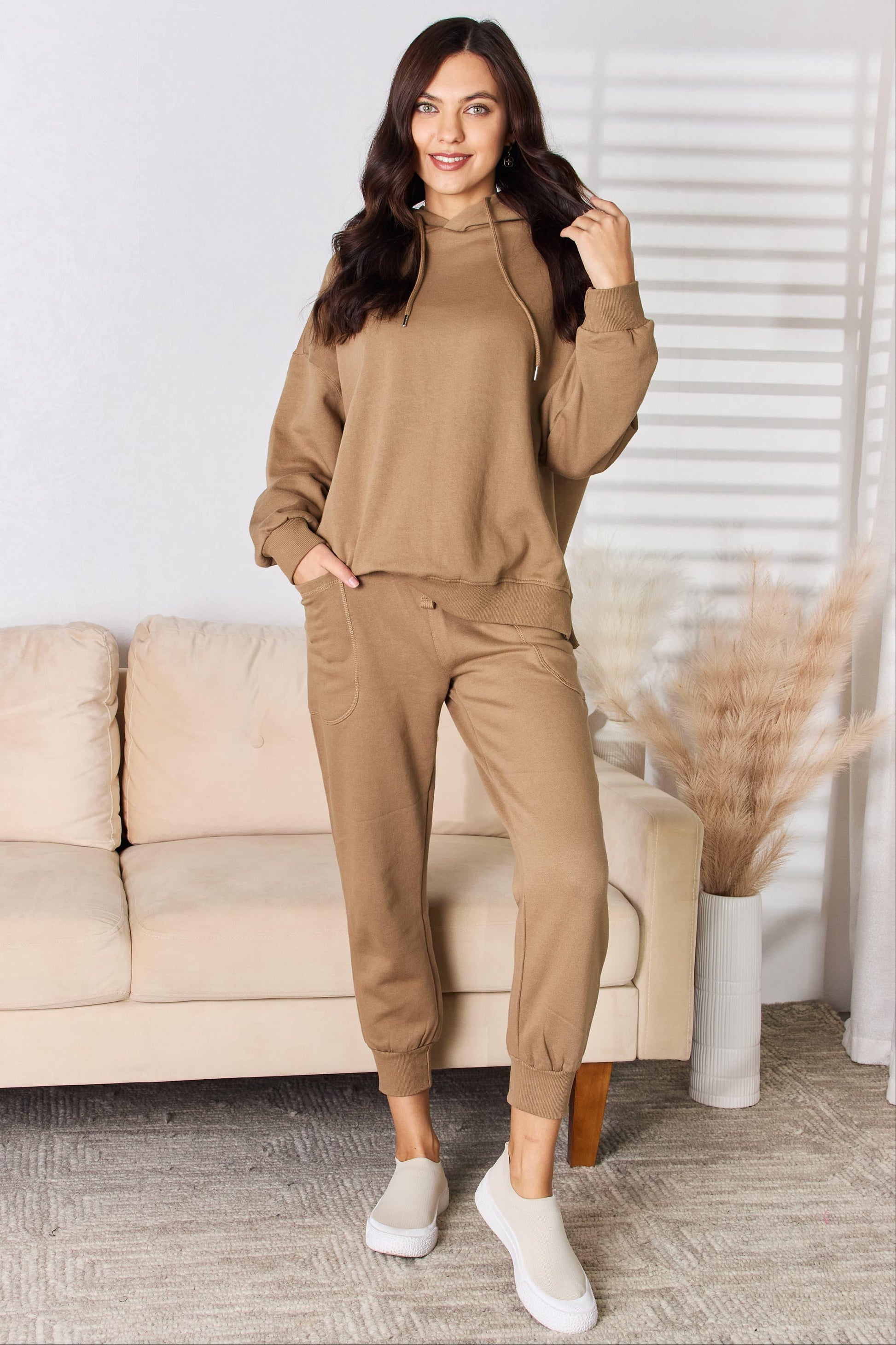 RISEN High Rise Relaxed Joggers Carauana Store