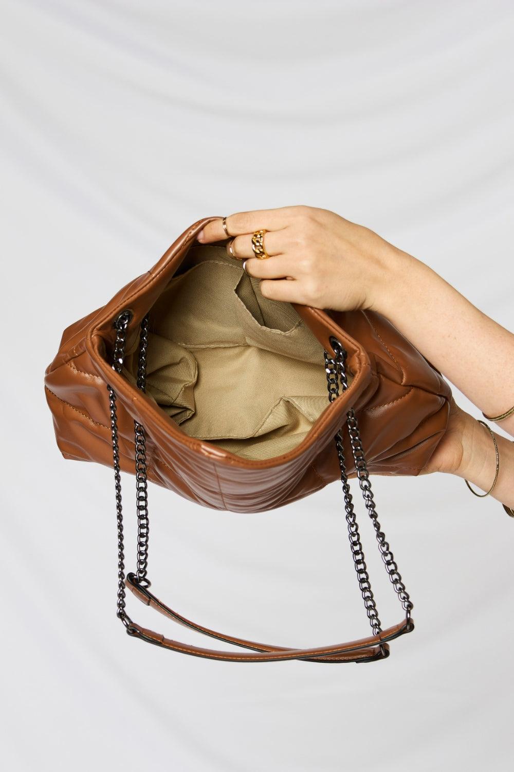 SHOMICO PU Leather Chain Handbag Carauana Store