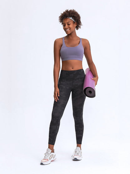 Wide Waistband Leggings with Pockets Carauana Store