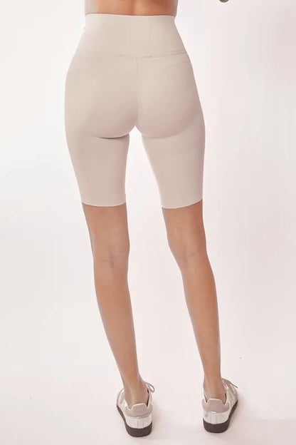 Davi & Dani High Waisted Biker Leggings