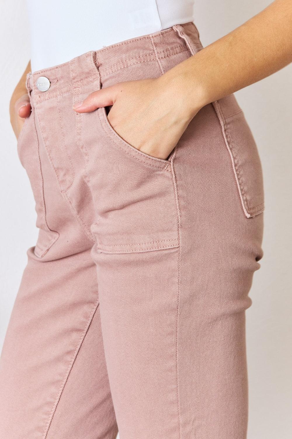 RISEN Full Size High Rise Ankle Flare Jeans Carauana Store
