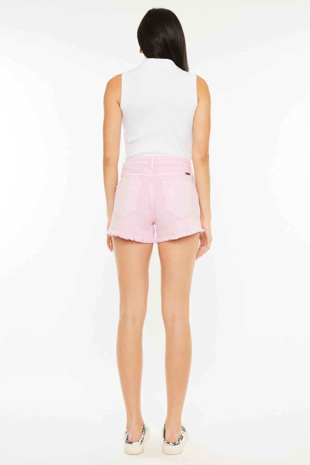 Kancan Raw Hem High Waist Denim Shorts Carauana Store
