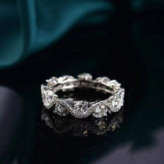 Moissanite 925 Sterling Silver Ring Carauana Store