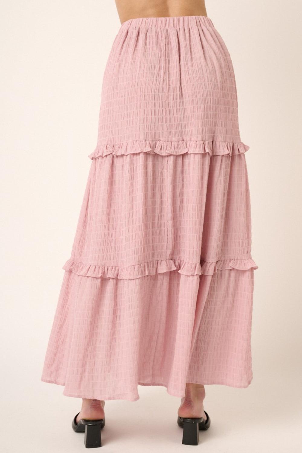 Mittoshop Drawstring High Waist Frill Skirt Carauana Store