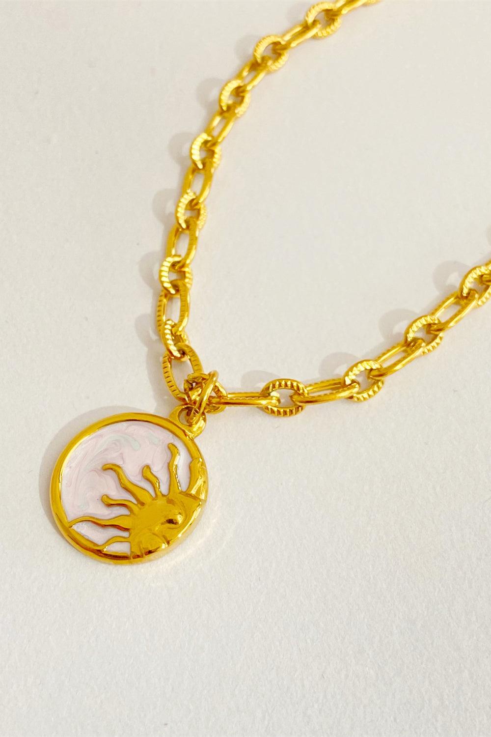 Round Pendant Stainless Steel Necklace Carauana Store