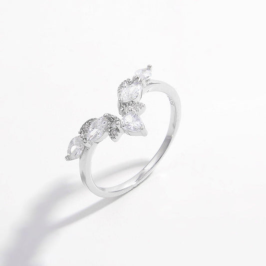 Inlaid Zircon 925 Sterling Silver Ring Carauana Store