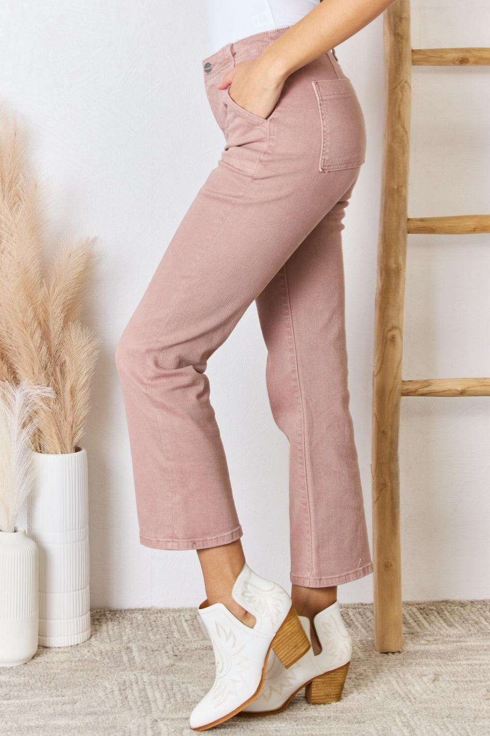 RISEN Full Size High Rise Ankle Flare Jeans Carauana Store