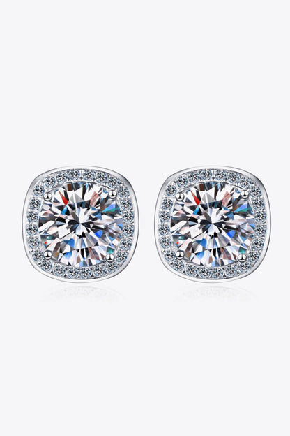 Let Me Love You 1 Carat Moissanite Stud Earrings Carauana Store
