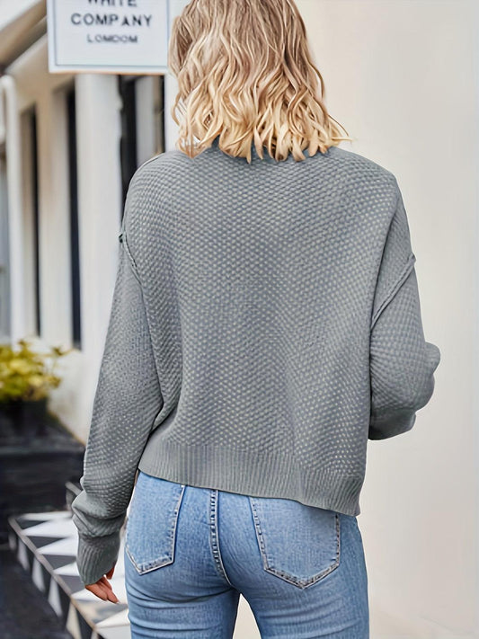 Button Up Dropped Shoulder Cardigan Carauana Store