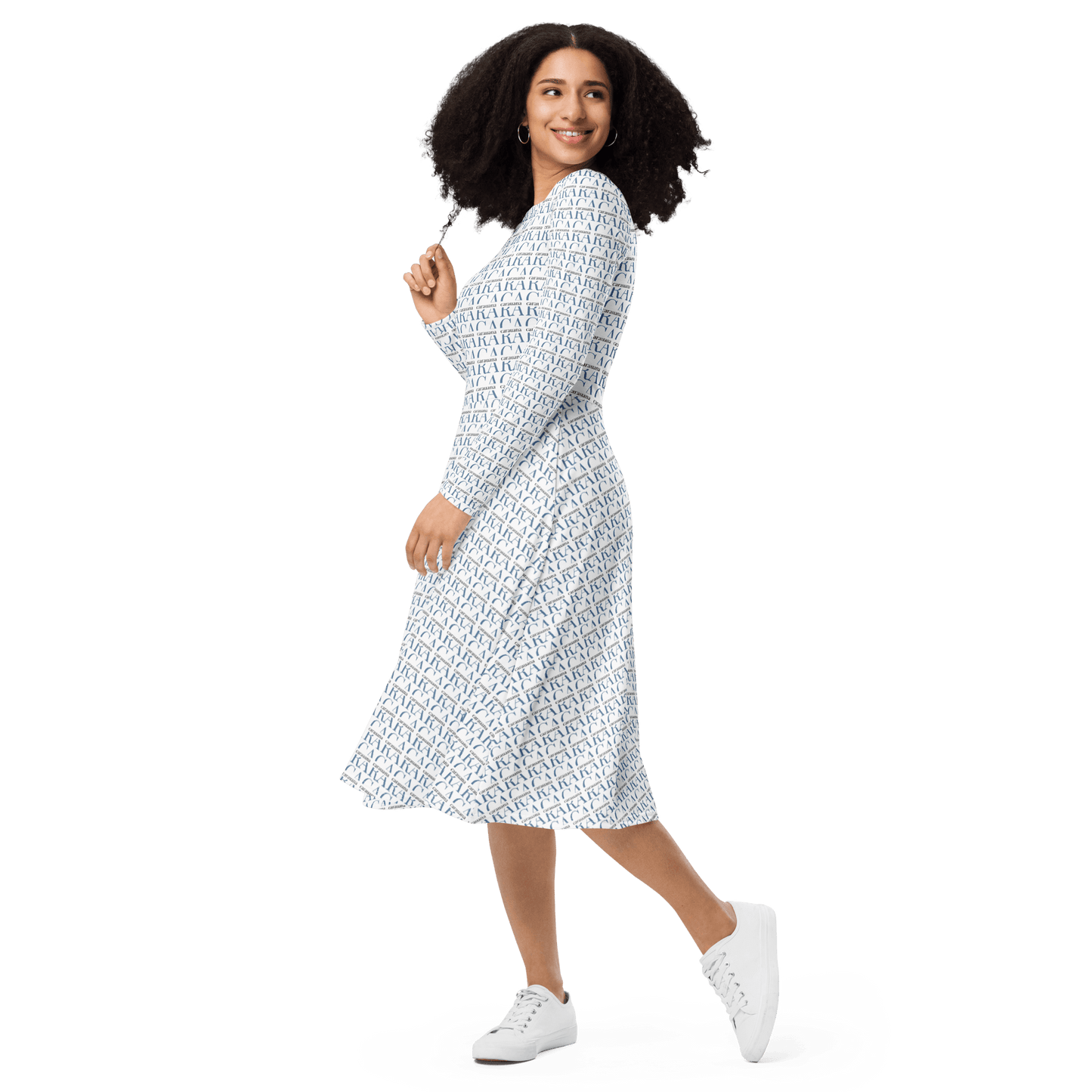 CARAUANA midi dress long sleeve