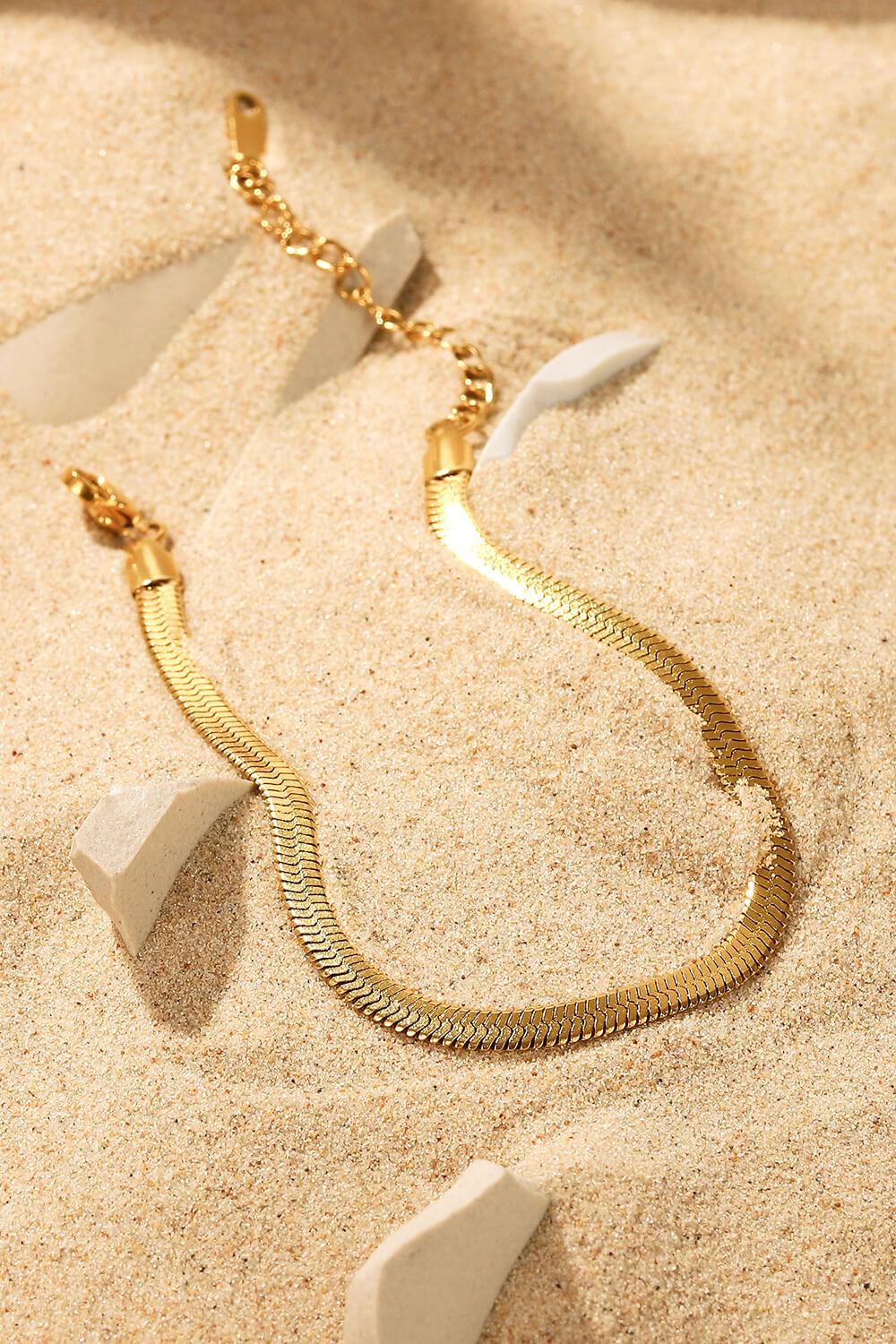 Herringbone Chain Stainless Steel Bracelet Carauana Store