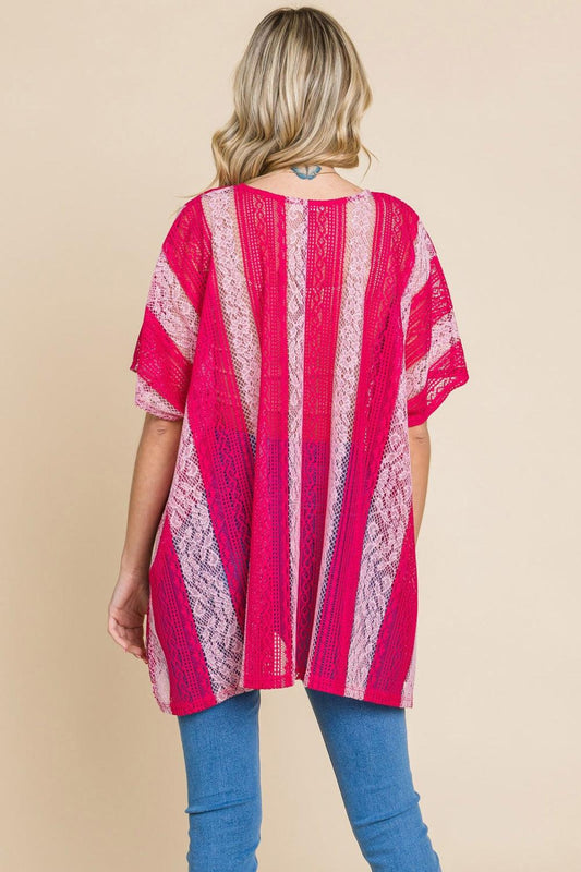 Cotton Bleu by Nu Label V Neck Drop Shoulder Oversize Top Carauana Store