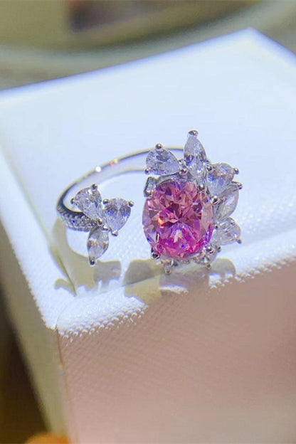 3 Carat Moissanite 925 Sterling Silver Open Ring Carauana Store