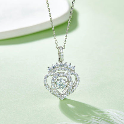 Moissanite 925 Sterling Silver Necklace Carauana Store