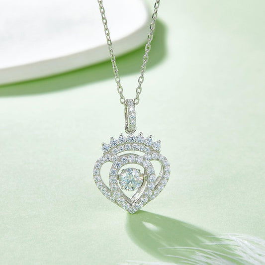 Moissanite 925 Sterling Silver Necklace Carauana Store