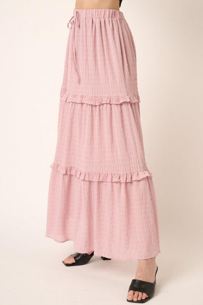 Mittoshop Drawstring High Waist Frill Skirt Carauana Store