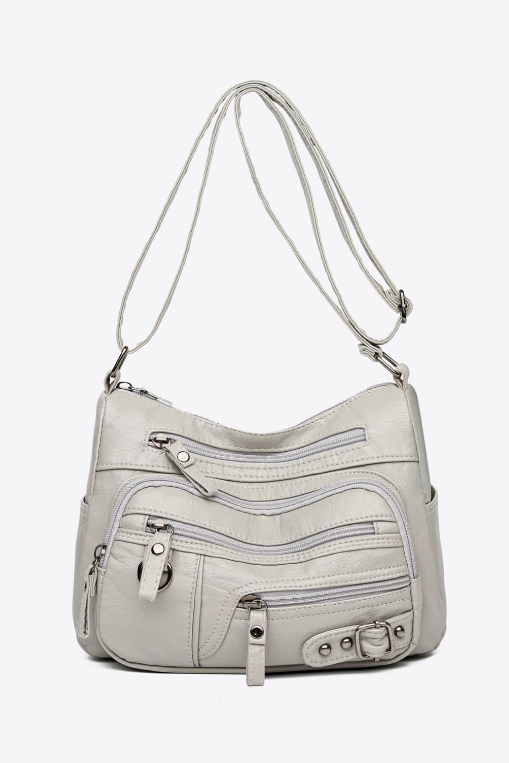 Multi-Pocket PU Leather Crossbody Bag Carauana Store