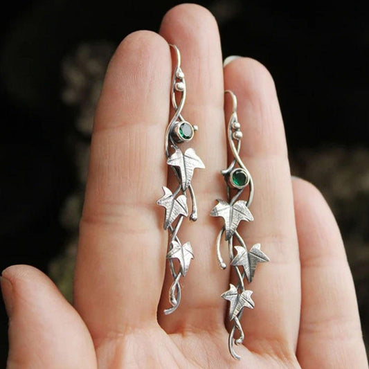 Ivy Leaf Alloy Dangle Earrings Carauana Store