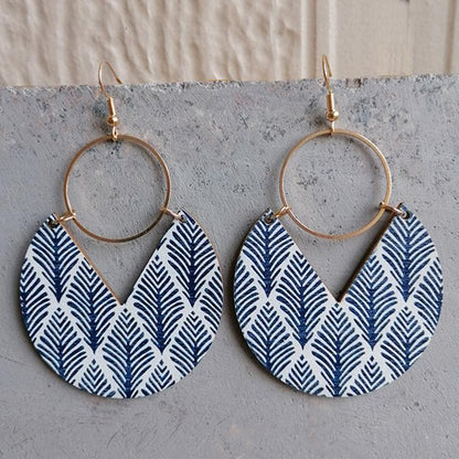 Ms.Pac-Man Shape Wooden Dangle Earrings Carauana Store