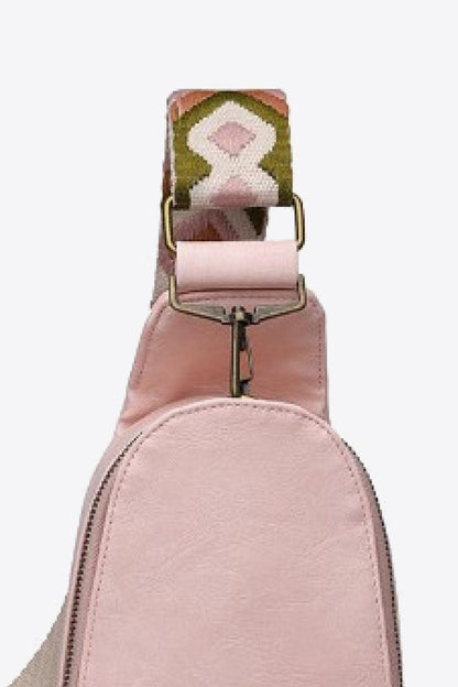Random Pattern Adjustable Strap PU Leather Sling Bag Carauana Store