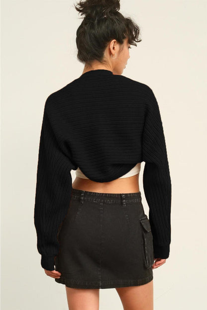 HYFVE Ribbed Knit Bolero Cardigan Carauana Store