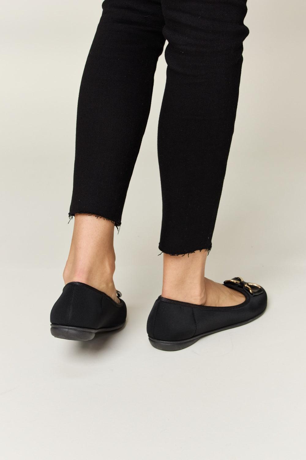 Forever Link Metal Buckle Flat Loafers Carauana Store