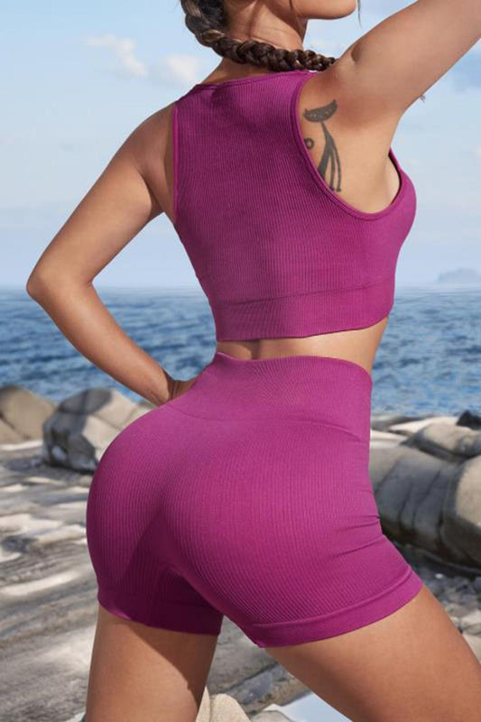 Cutout Two-Piece Sports Set Carauana Store