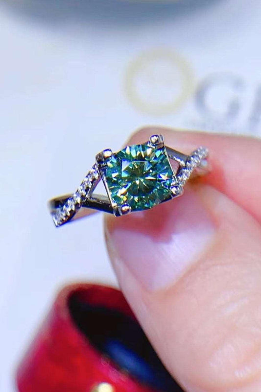 1 Carat Moissanite 925 Sterling Silver Ring Carauana Store