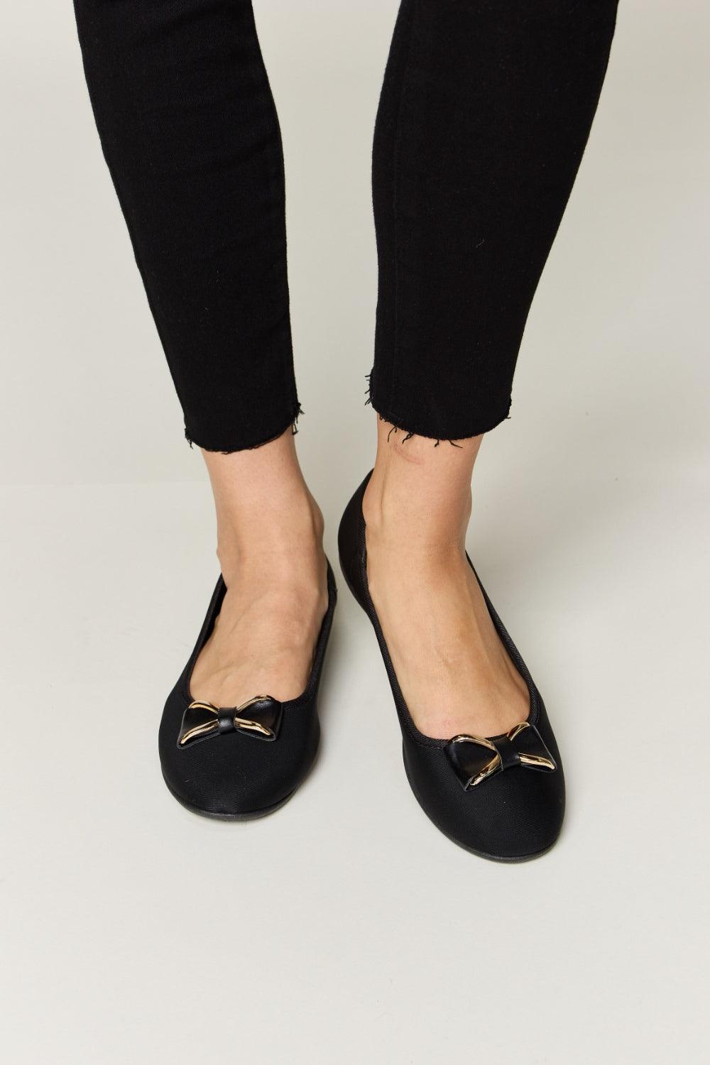 Forever Link Metal Buckle Flat Loafers Carauana Store