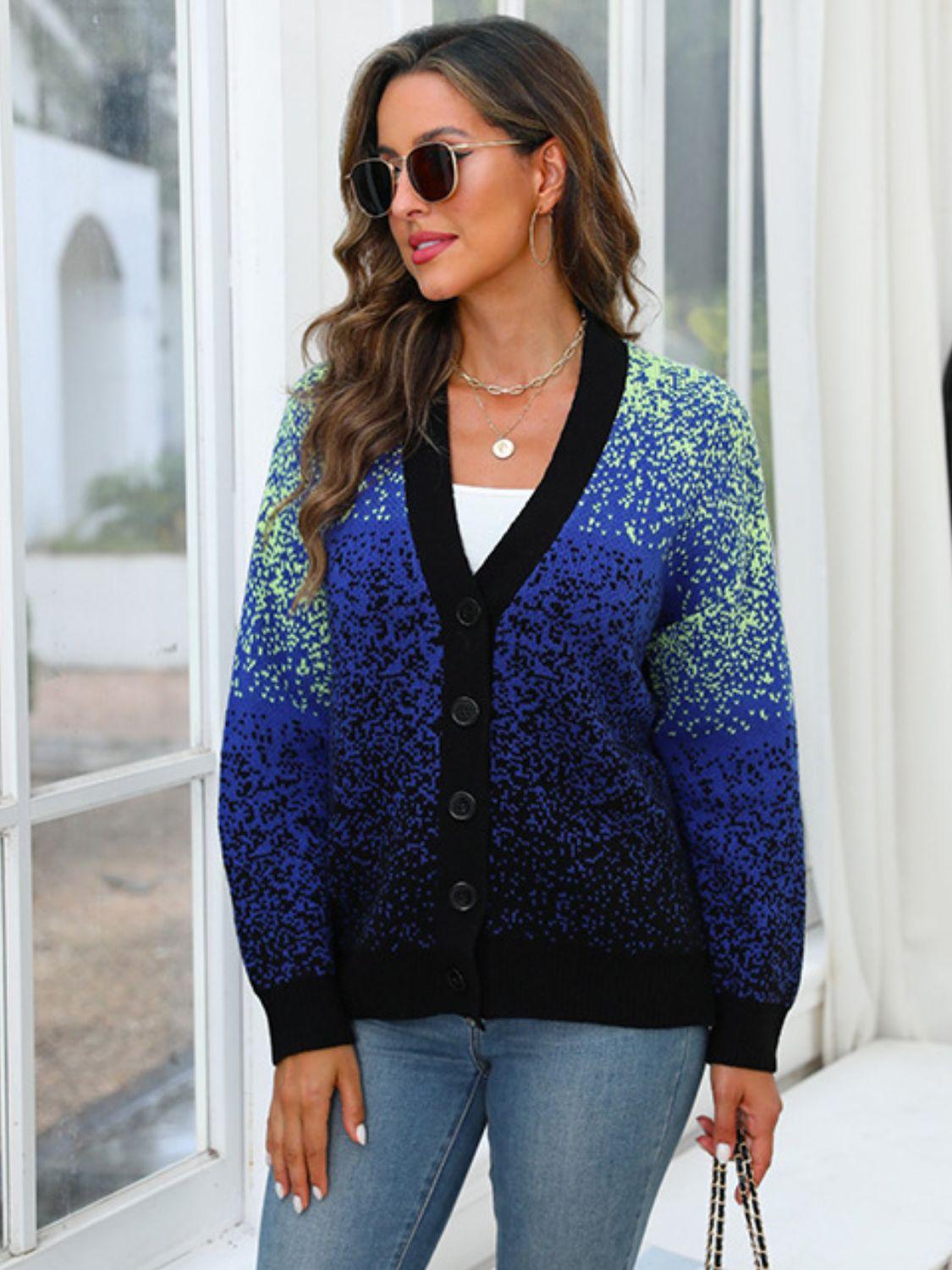Button Up Long Sleeve Cardigan Carauana Store