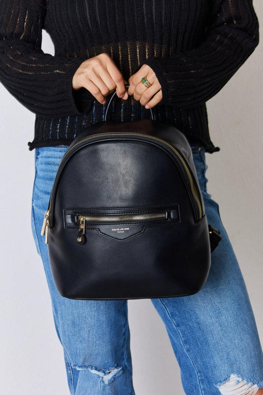 David Jones PU Leather Backpack Carauana Store