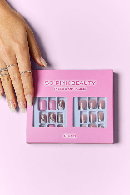 SO PINK BEAUTY Press On Nails 2 Packs Carauana Store