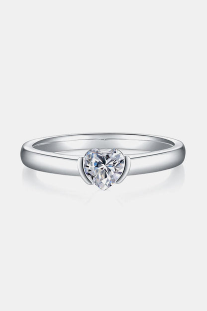 Moissanite 925 Sterling Silver Solitaire Ring Carauana Store
