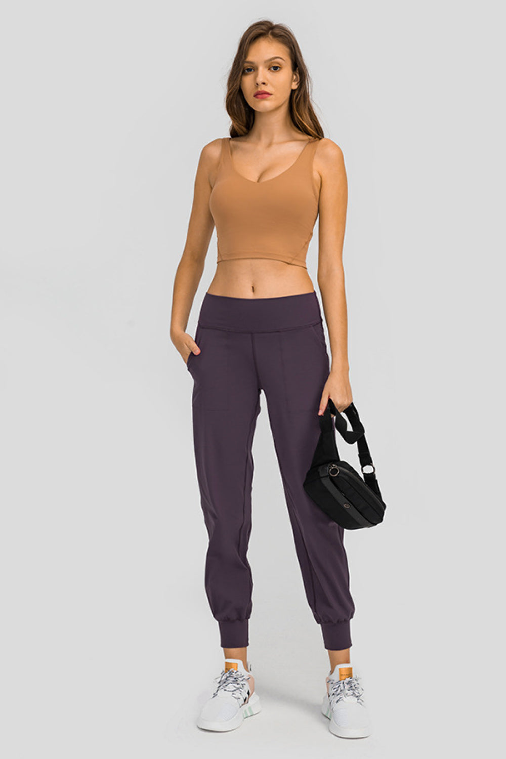 Millennia Wide Waistband Slant Pocket Pants Carauana Store