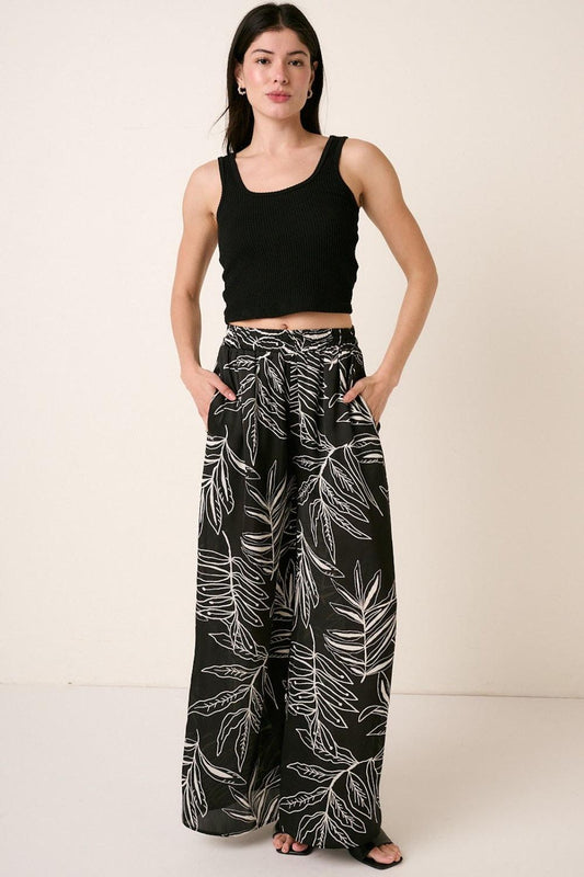Mittoshop Printed Wide Leg Pants Carauana Store
