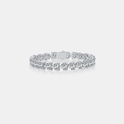 24 Carat Moissanite 925 Sterling Silver Heart Bracelet Carauana Store