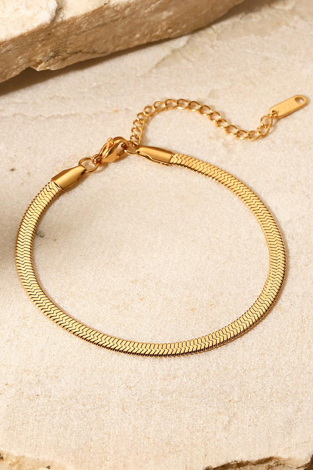Herringbone Chain Stainless Steel Bracelet Carauana Store