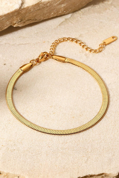Herringbone Chain Stainless Steel Bracelet Carauana Store