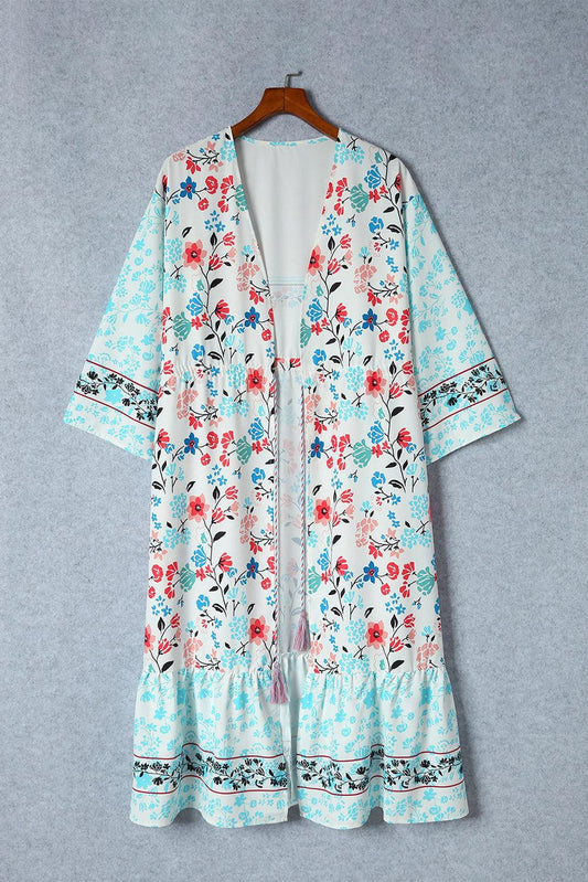 Printed Open Front Cover-Up Carauana Store