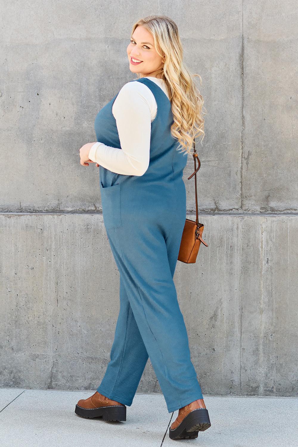 Double Take Full Size Sleeveless Straight Jumpsuit Carauana Store