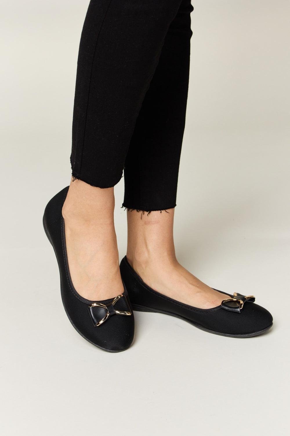 Forever Link Metal Buckle Flat Loafers Carauana Store